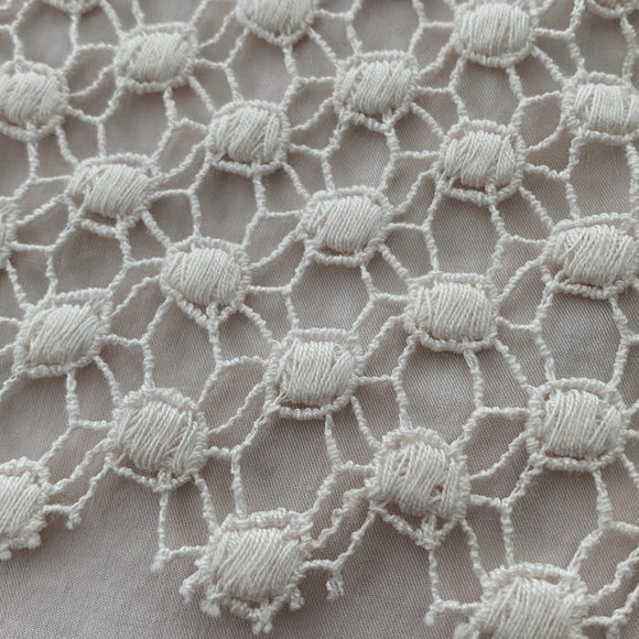 ❤️❤️ Adam Lippes light pink lace embroidery silk pencil skirt SIZE S❤️❤️ - Picture 5 of 7